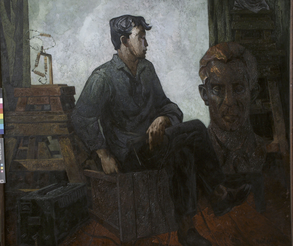 В мастерской скульптора