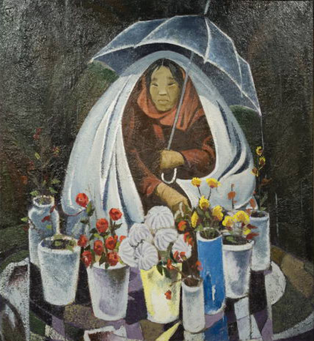 Продавщица цветов