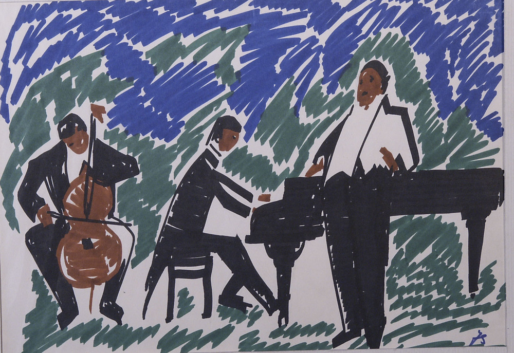 Мастер-класс «Художественные техники Гиви Манткавы. Фломастер»