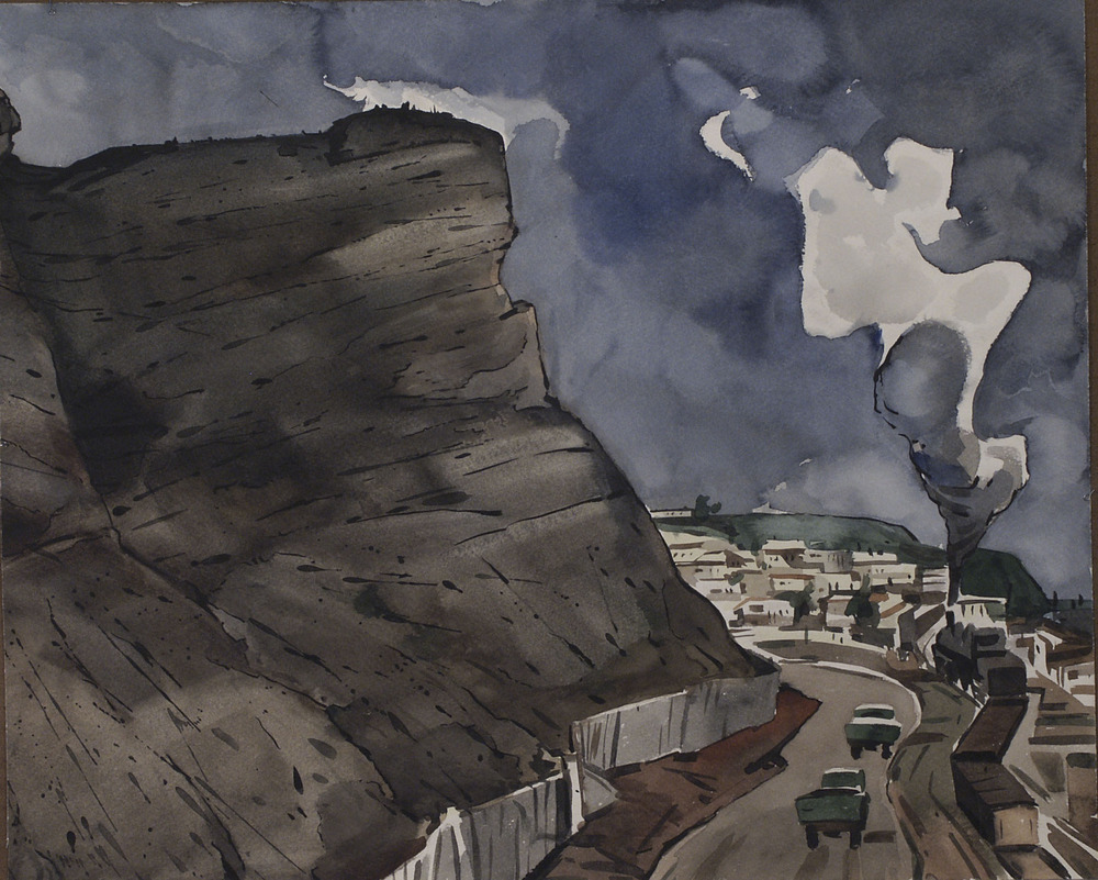 Железная дорога в сопках. Из серии 