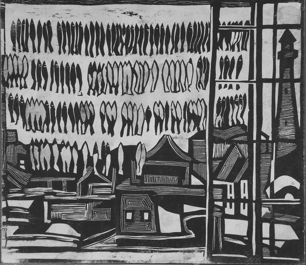 Эскиз к картине «Весенняя корюшка»