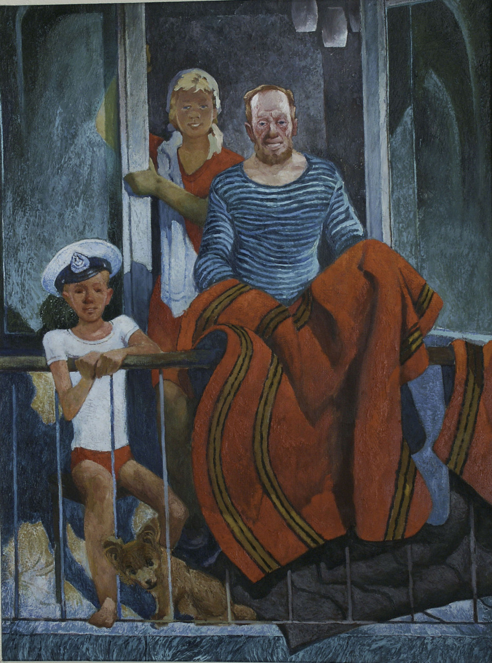 На балконе. (Боцман в отпуске)